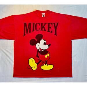 ❤️ Vintage 90s Mickey Mouse Oversized Sleep Tee OSFA Big Graphic Spellout